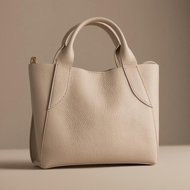 Sac Olimpia en cuir de vachette, coloris crème — orme.