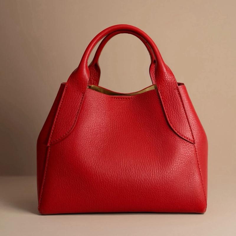 Sac Olimpia en cuir de vachette, coloris rouge — orme.