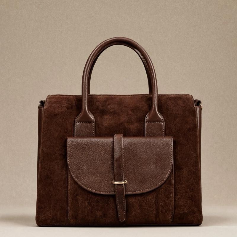 Sac Serena en daim, coloris chocolat — orme.