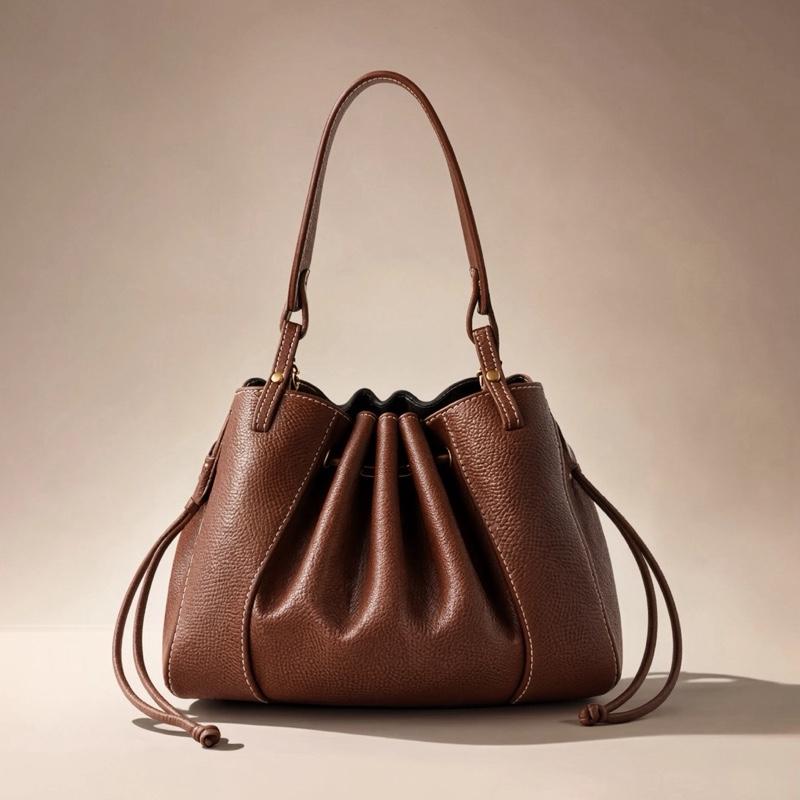 Sac Carla en cuir de vachette, coloris chocolat — orme.