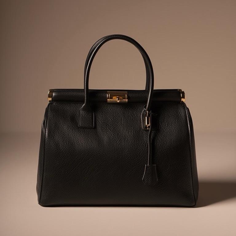 Sac Barbara en cuir de vachette, coloris noir — orme.