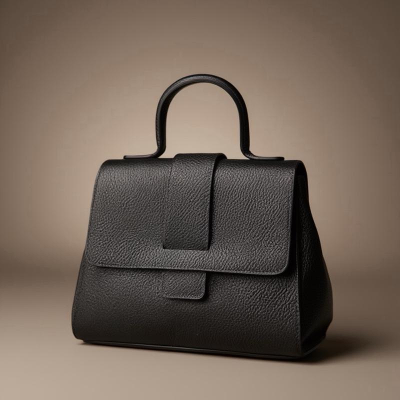 Sac Sara en cuir de vachette, coloris noir — orme.