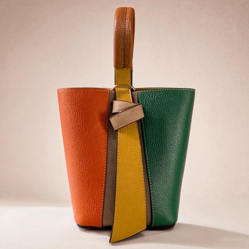 Sac Ornella en cuir de vachette, coloris multicolore — orme.
