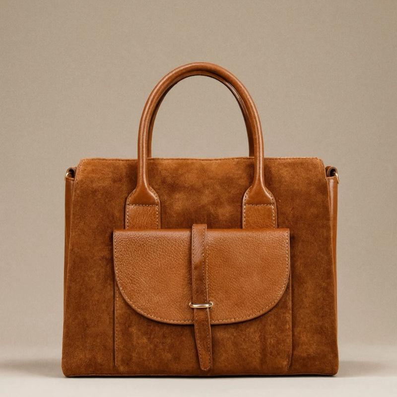 Sac Serena en daim, coloris cognac — orme.