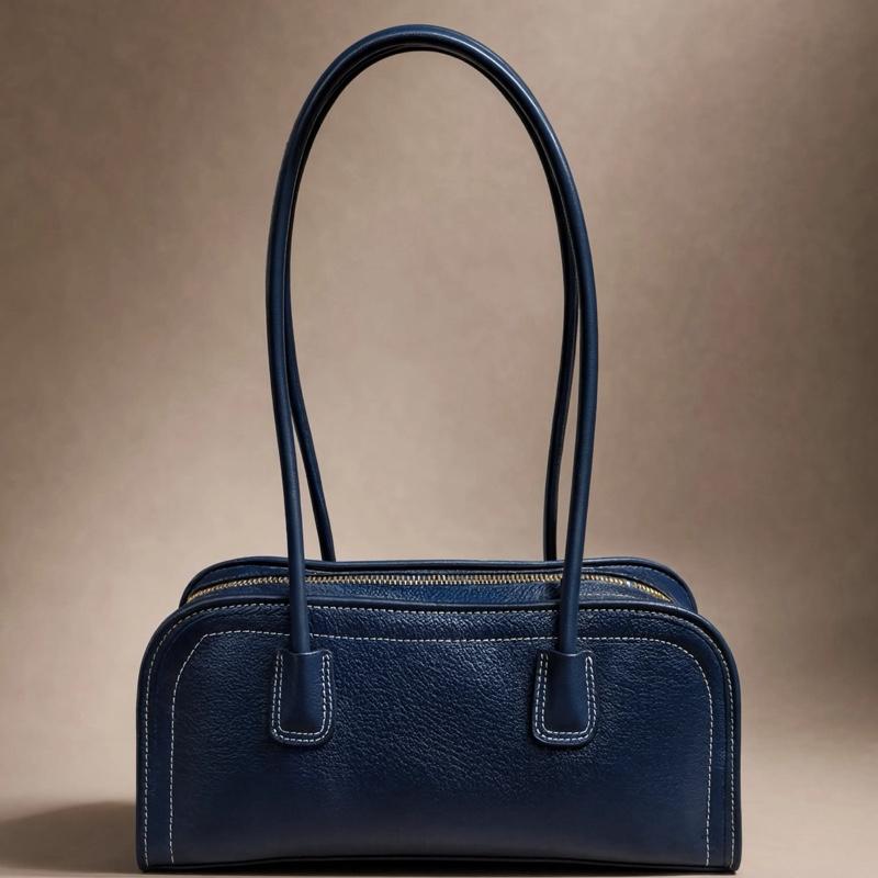 Sac Annalisa en cuir de vachette, coloris bleu — orme.
