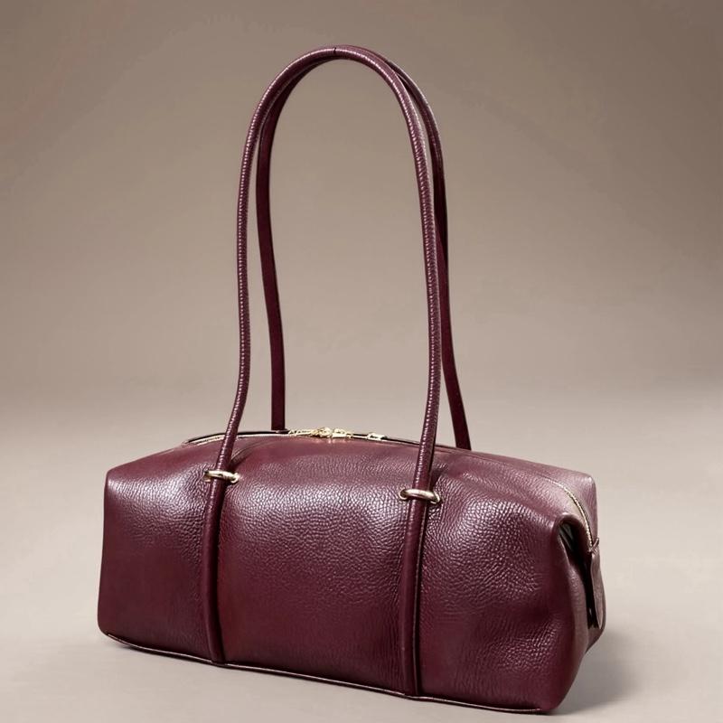 Sac Ginevra en cuir de vachette, coloris bordeaux — orme.