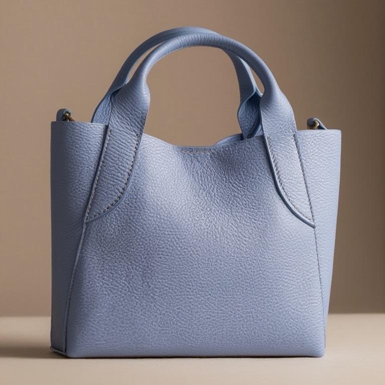 Sac Olimpia en cuir de vachette, coloris bleu ciel — orme.