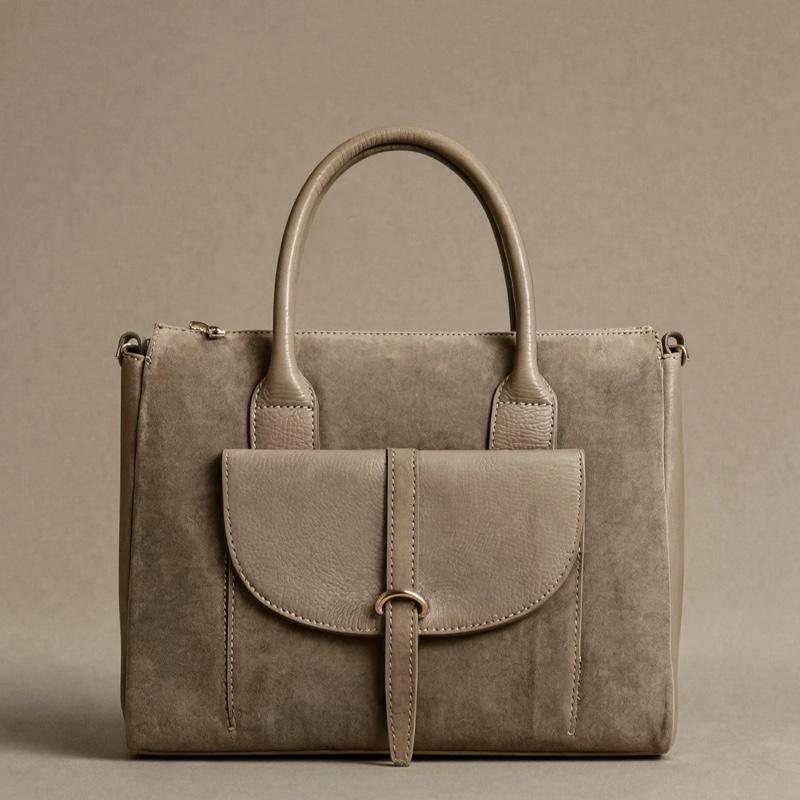 Sac Serena en daim, coloris taupe — orme.