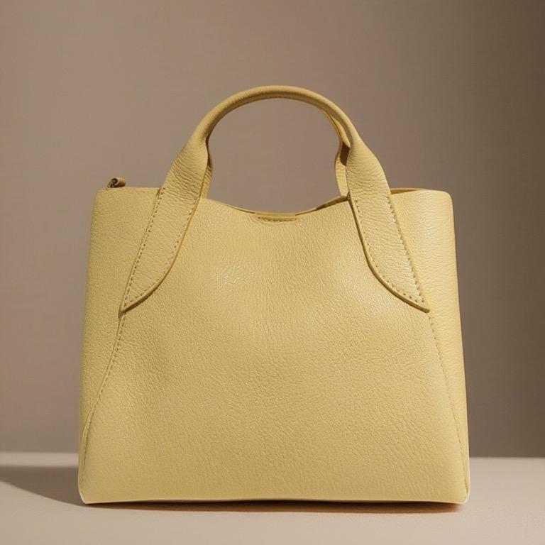 Sac Olimpia en cuir de vachette, coloris jaune — orme.