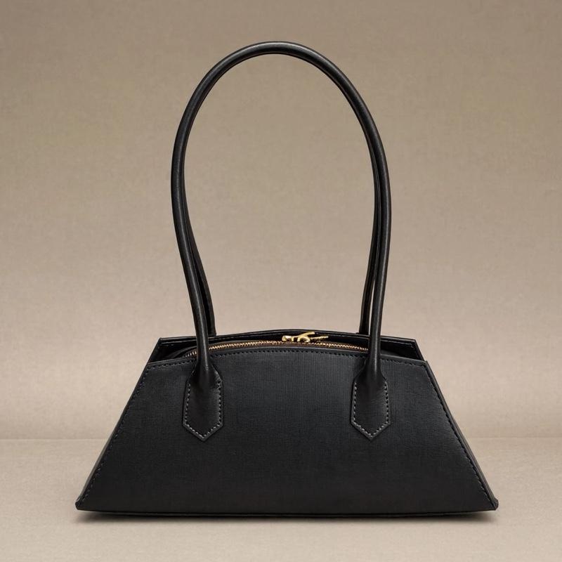 Sac Sandra en cuir de vachette, coloris noir — orme.