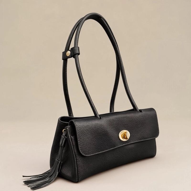 Sac Lucrezia en cuir de vachette, coloris noir — orme.