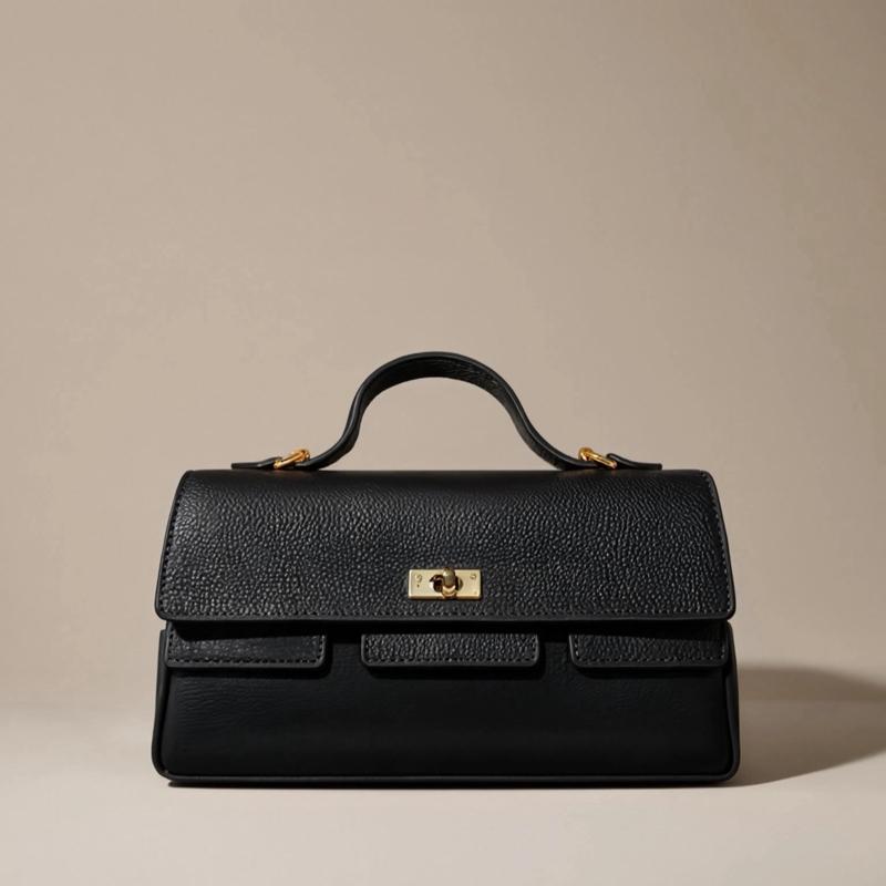 Sac Veronica en cuir de vachette, coloris noir — orme.